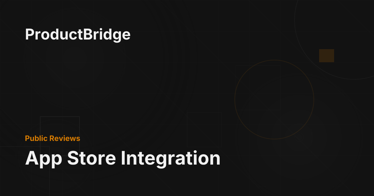 App Store Integration - ProductBridge